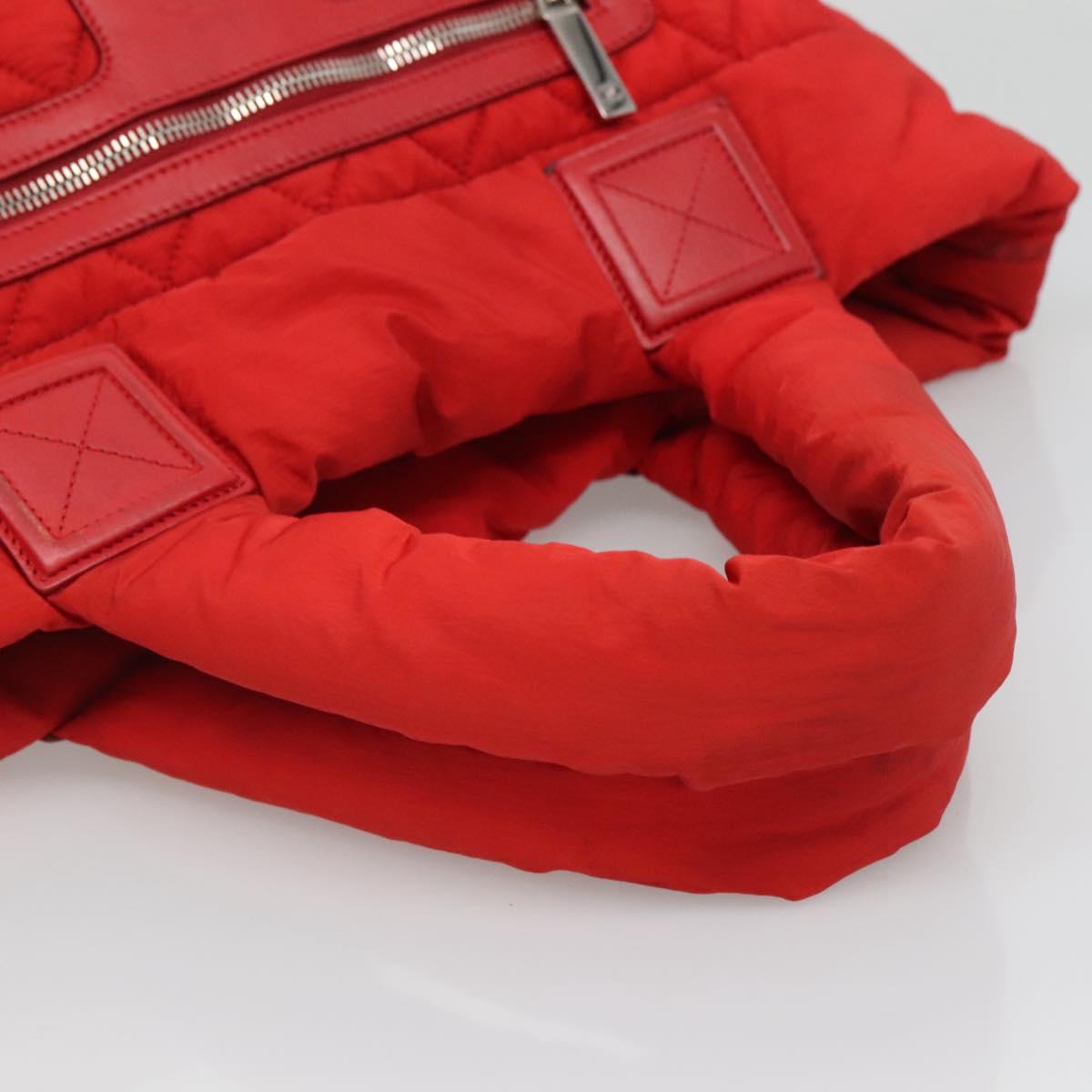 Chanel Coco Cocoon, Red, NYLON, tote