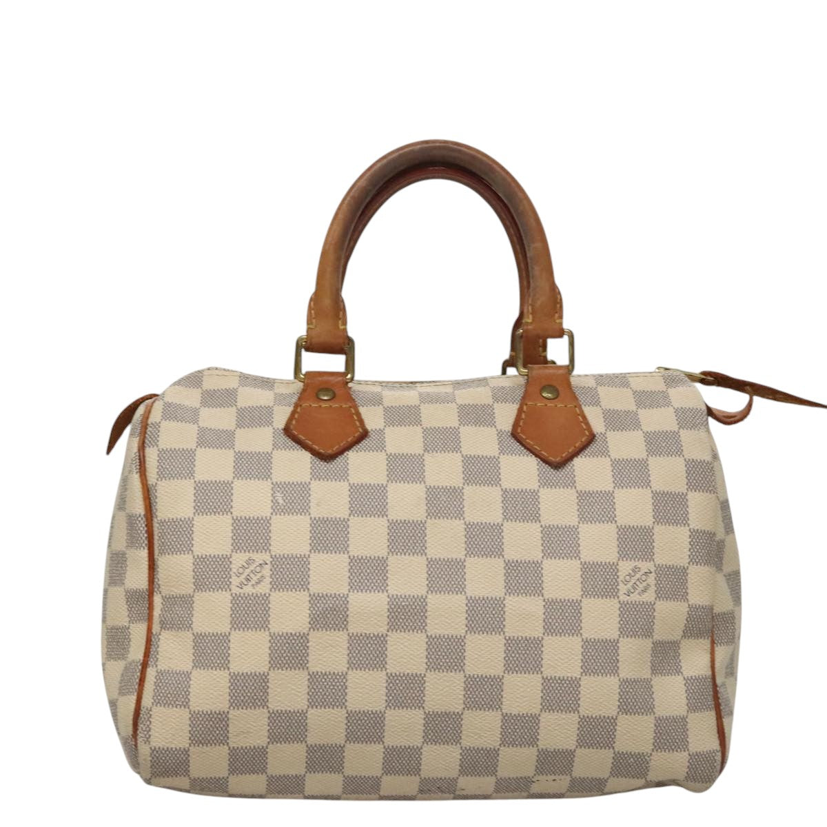 Louis Vuitton Speedy 25, White, Canvas, handbag