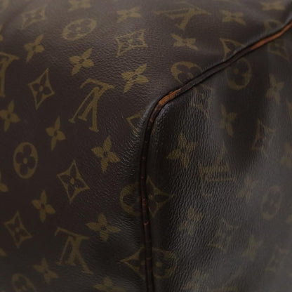 Louis Vuitton Keepall 55, Brown, Canvas, travel