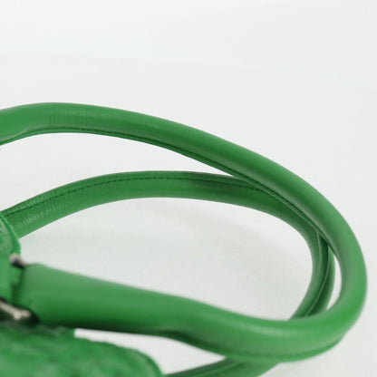 Bottega Veneta Intrecciato, Green, Leather, handbag