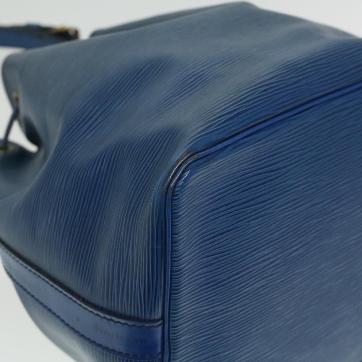 Louis Vuitton Noe, Blue, Leather, shoulder