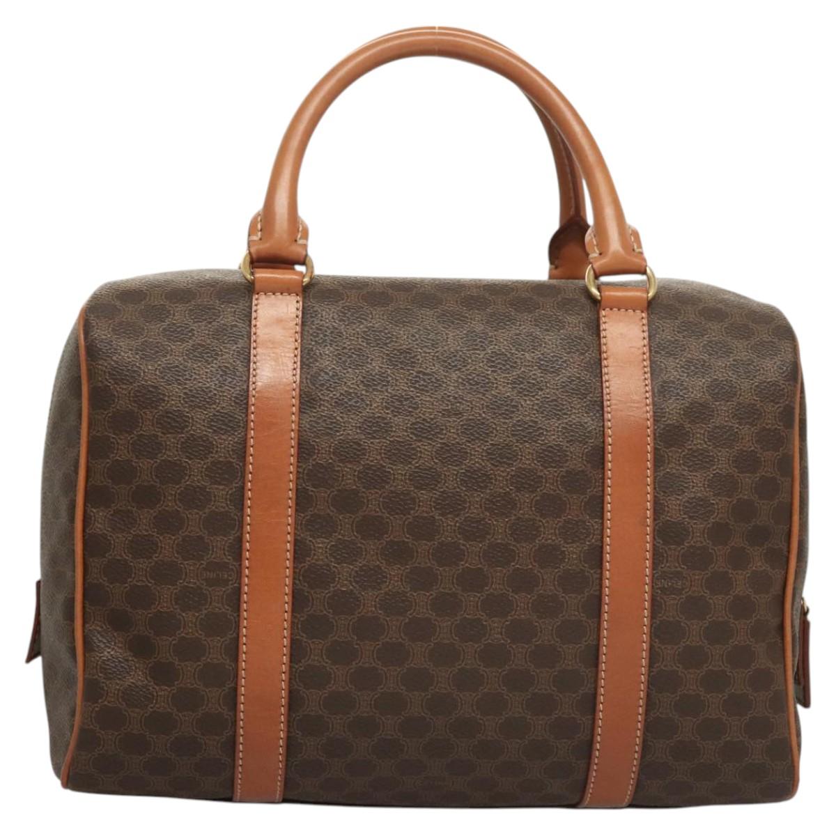 Céline Macadam, Brown, Canvas, handbag