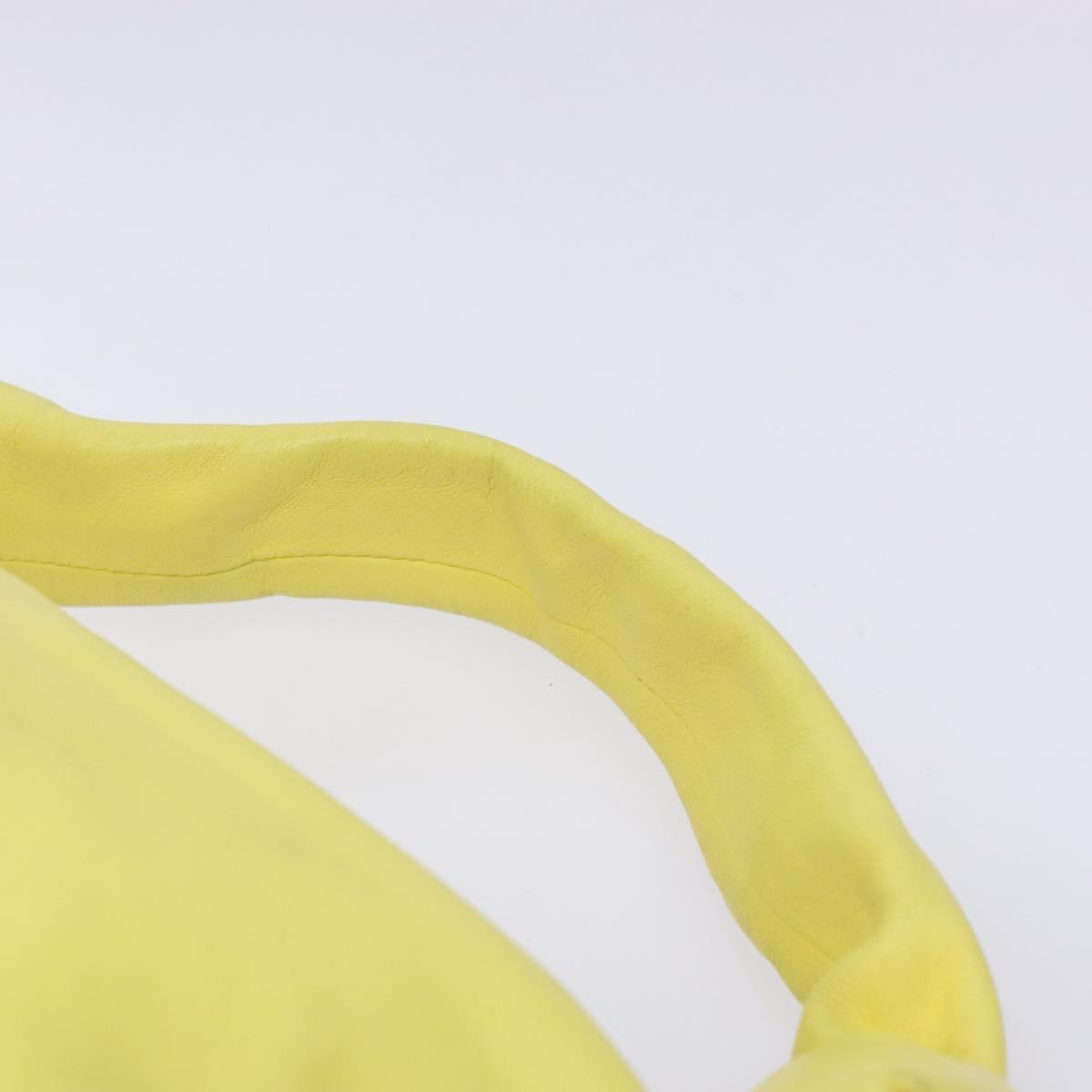 Bottega Veneta Double knot, Yellow, Leather, handbag