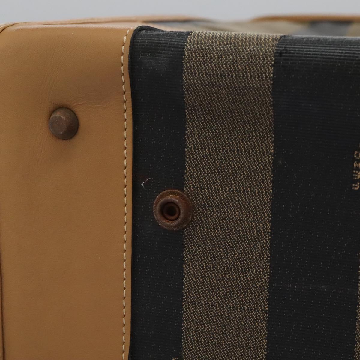 Fendi Pequin, Black, Canvas, travel