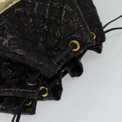 Louis Vuitton Squishy, Black, Canvas, shoulder
