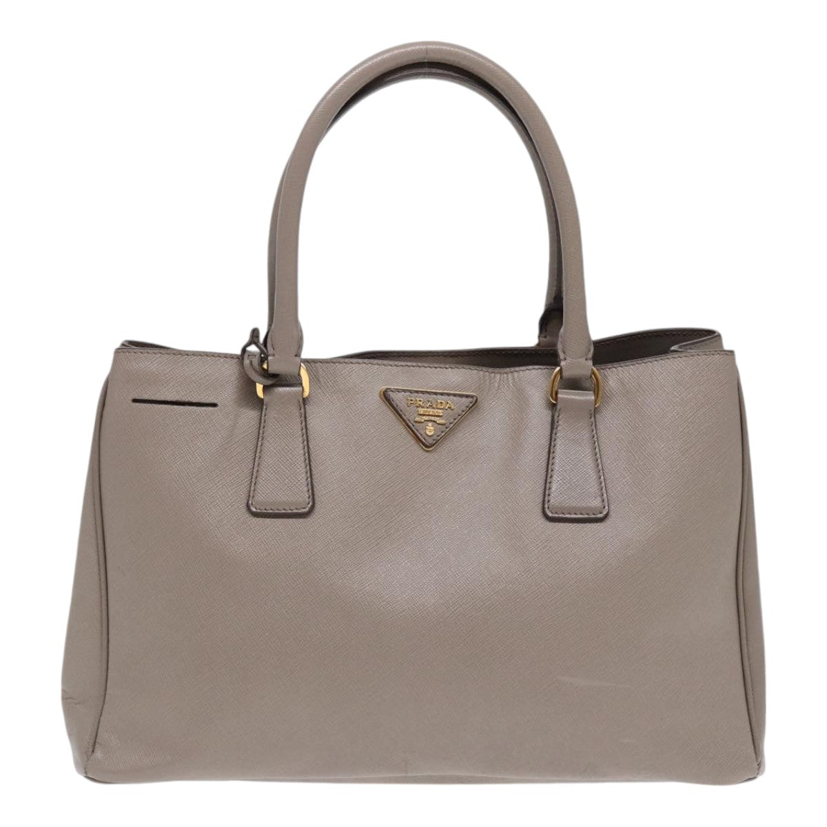 Prada Galleria, Grey, Leather, handbag