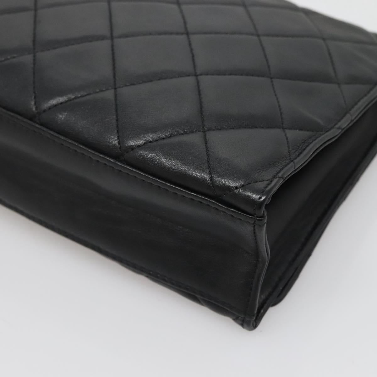 Chanel Matelassé, Black, Leather, shoulder