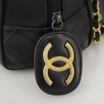 Chanel Camera, Black, Leather, shoulder