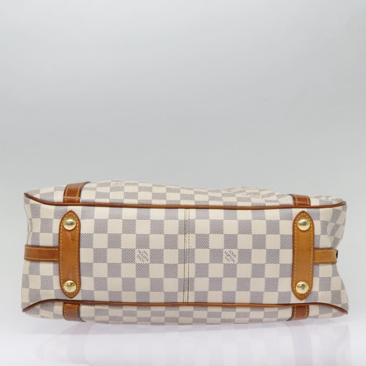 Louis Vuitton Stresa, White, Canvas, shoulder