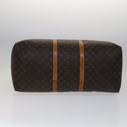 Louis Vuitton Keepall 60, Brown, Canvas, travel