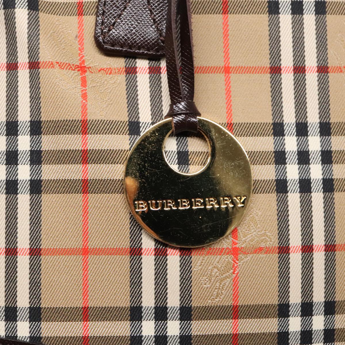 Burberry Nova Check, Beige, Canvas, tote