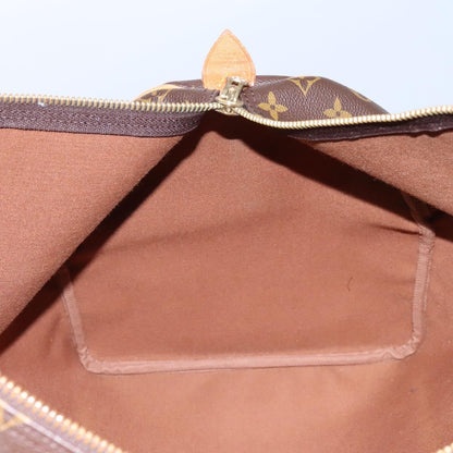 Louis Vuitton Keepall 55, Brown, Canvas, travel