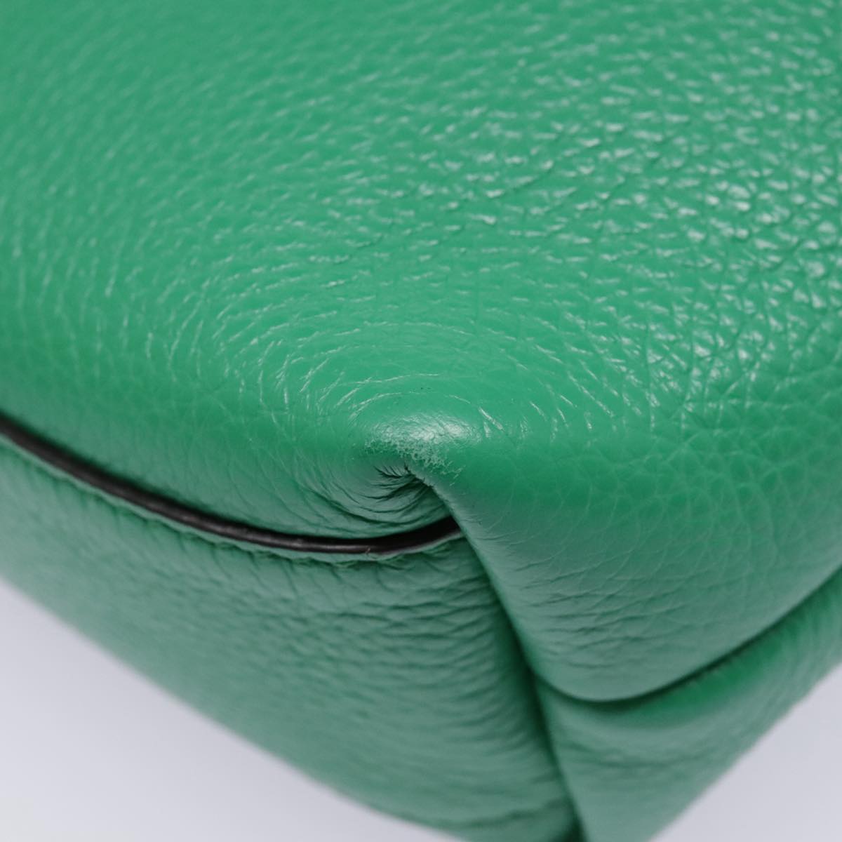 Salvatore Ferragamo Gancini, Green, Leather, handbag