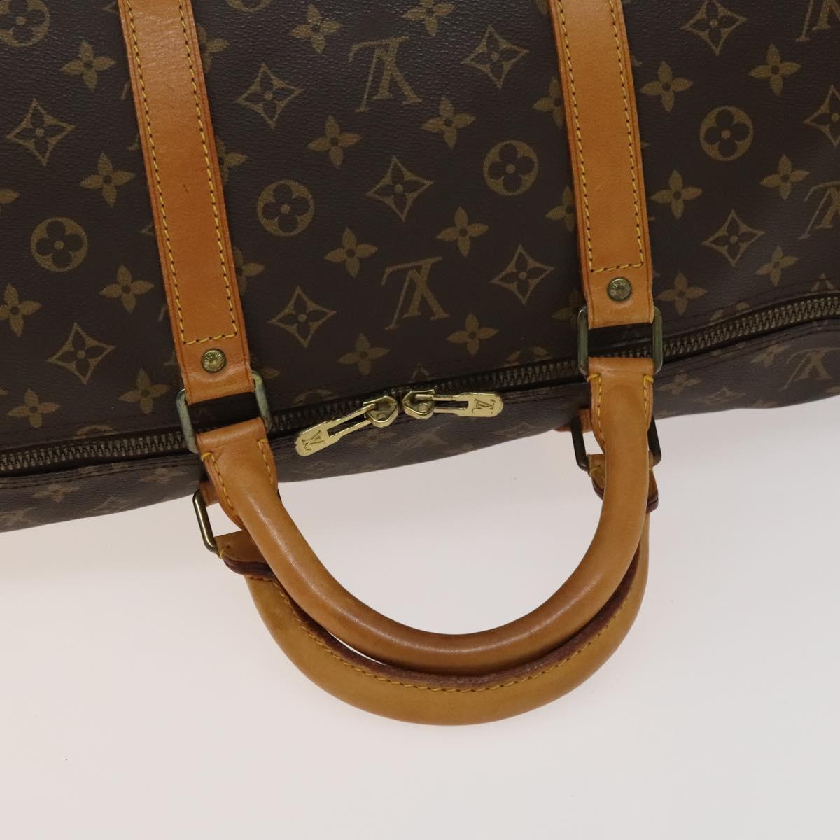 Louis Vuitton Keepall 60, Brown, Canvas, travel