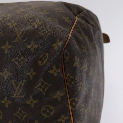 Louis Vuitton Keepall 60, Brown, Canvas, travel