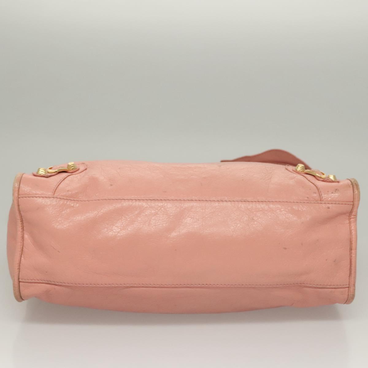 Balenciaga City, Pink, Leather, handbag