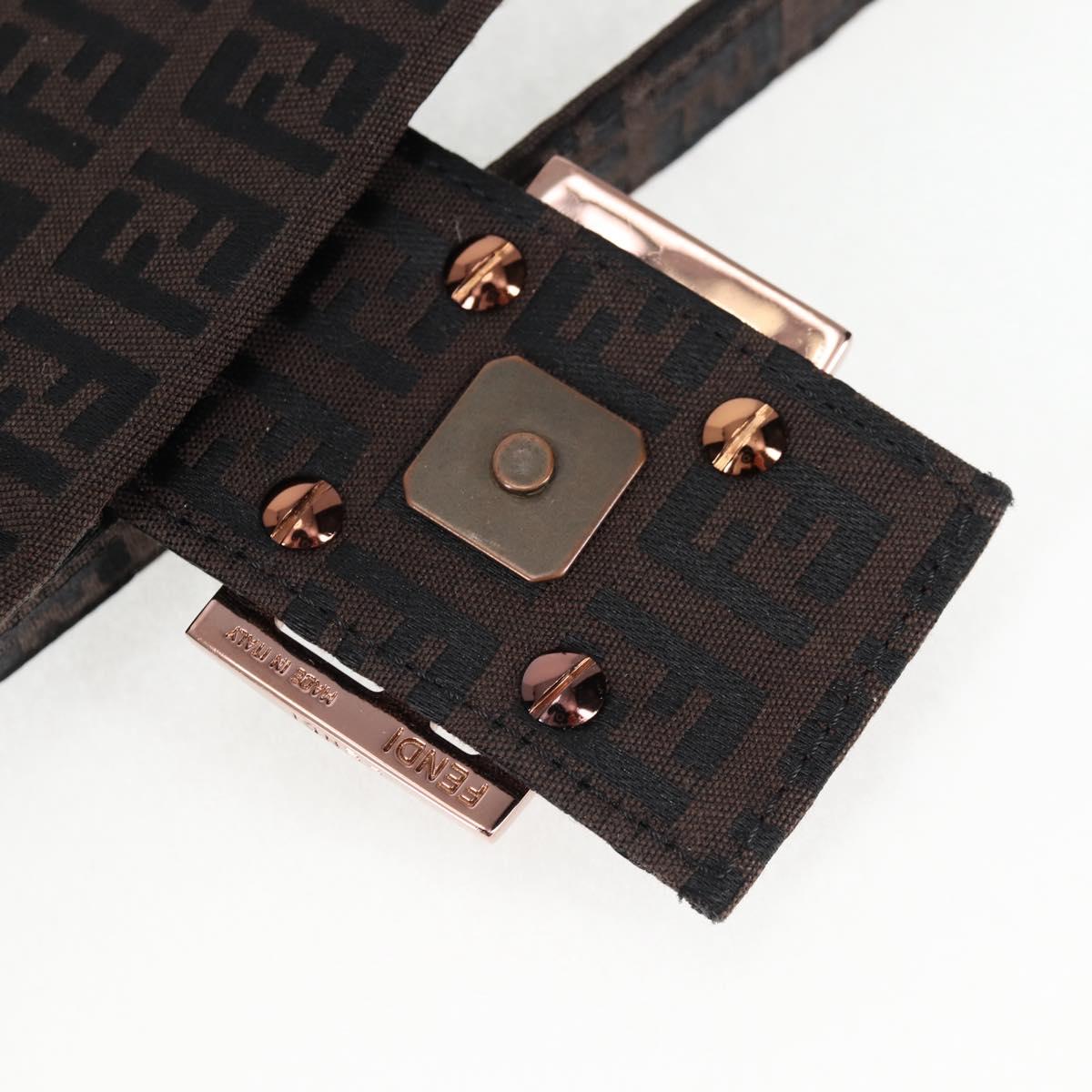 Fendi Baguette, Brown, Canvas, shoulder