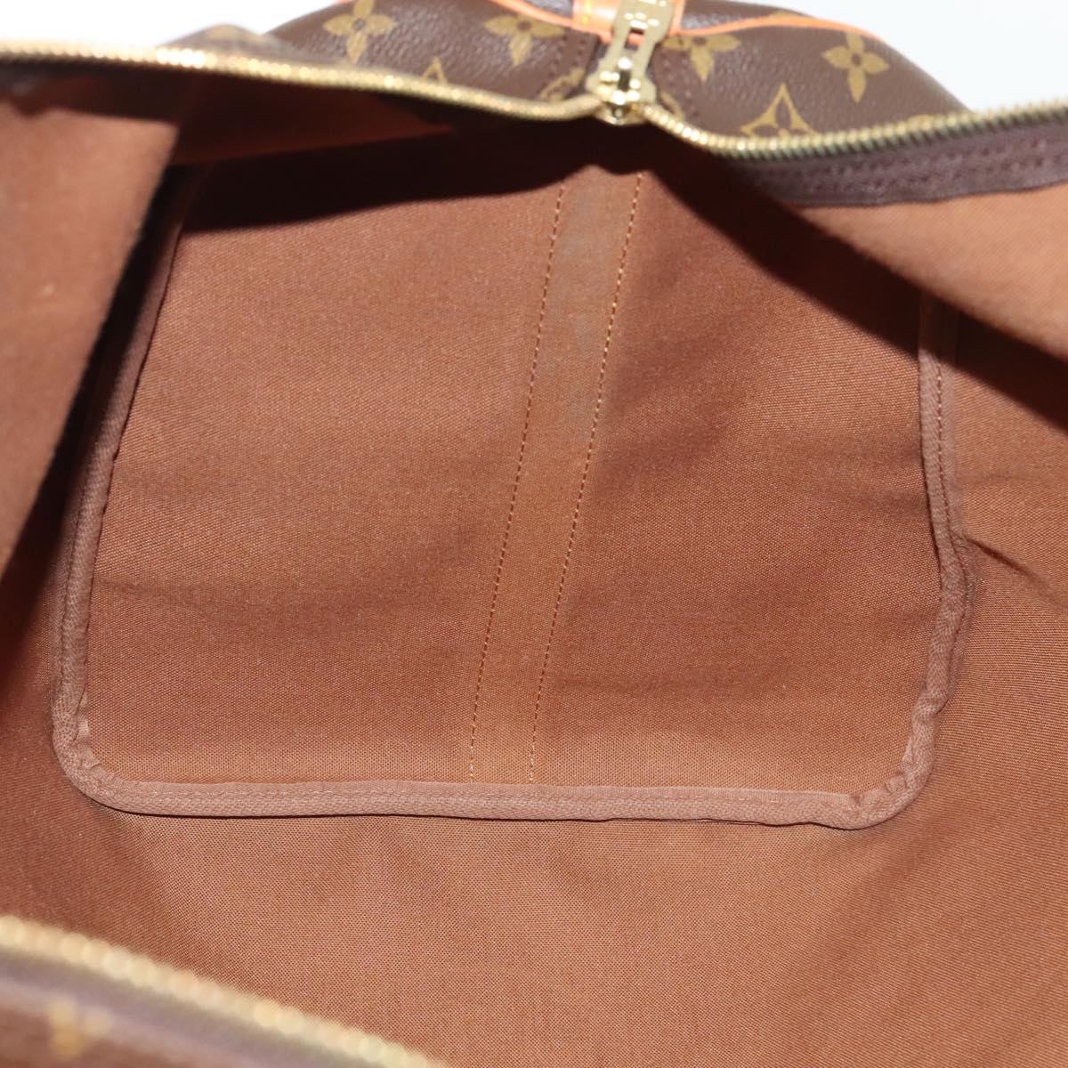 Louis Vuitton Keepall Bandoulière 60, Brown, Canvas, travel