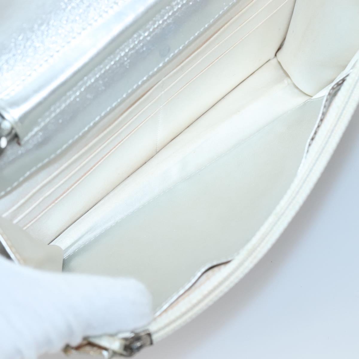 Chanel, Silver, NYLON, clutch