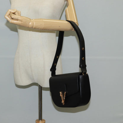 Versace Medusa, Black, Leather, shoulder