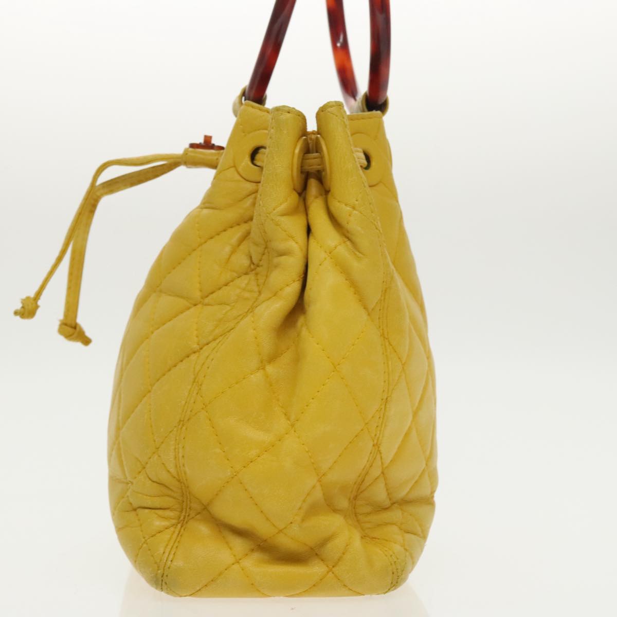 Chanel, Yellow, Leather, handbag