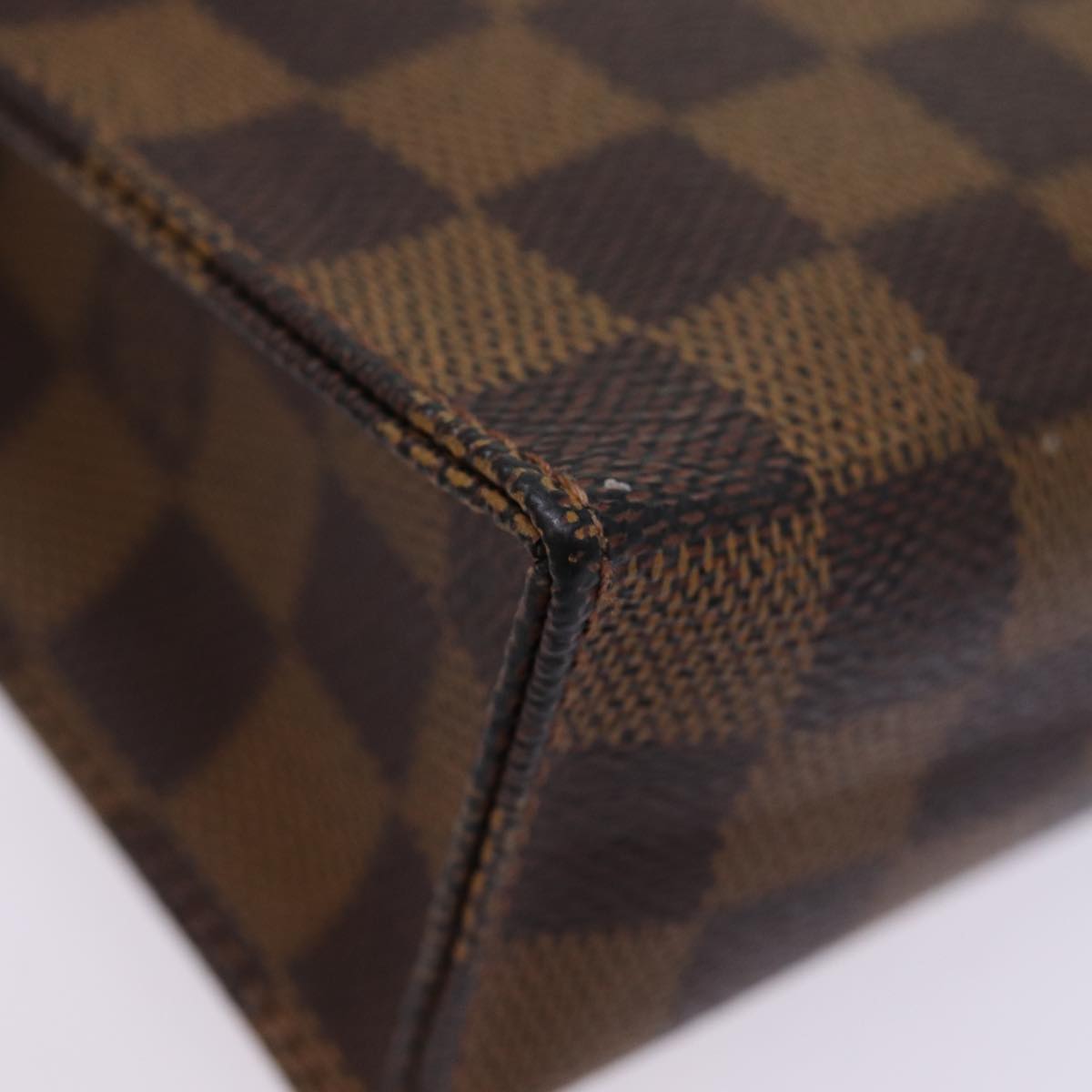 Louis Vuitton Poche Toilette, Brown, Canvas, clutch