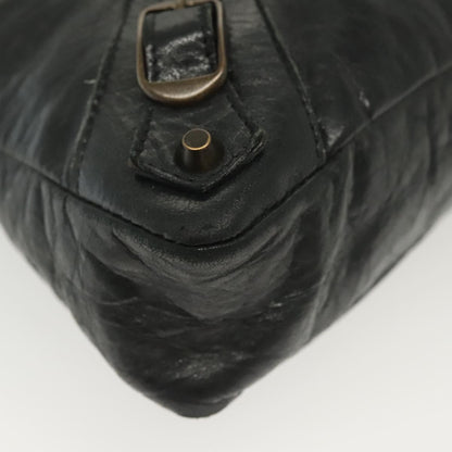 Balenciaga First, Black, Leather, handbag