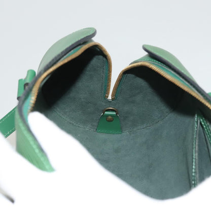 Louis Vuitton Soufflot, Green, Leather, handbag