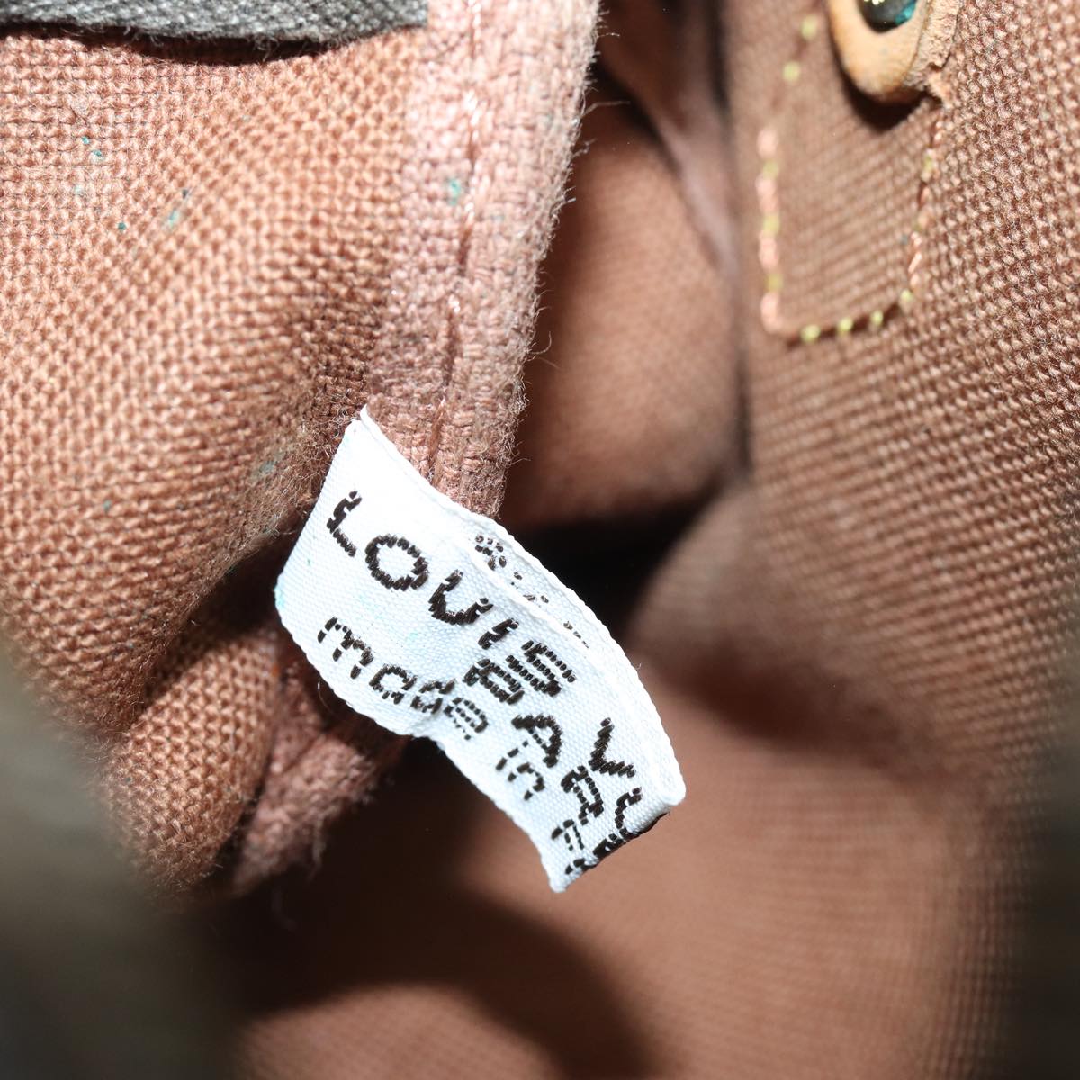 Louis Vuitton Nano Speedy, Brown, Canvas, handbag
