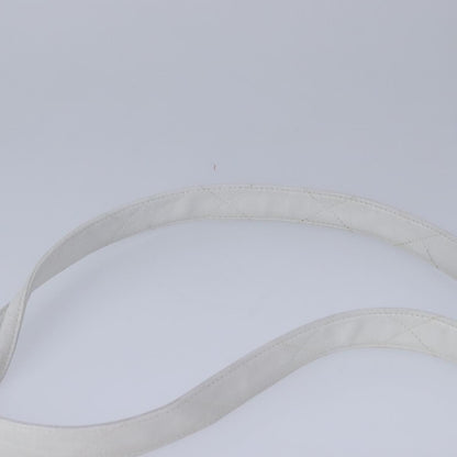 Chanel Cc, White, Leather, shoulder