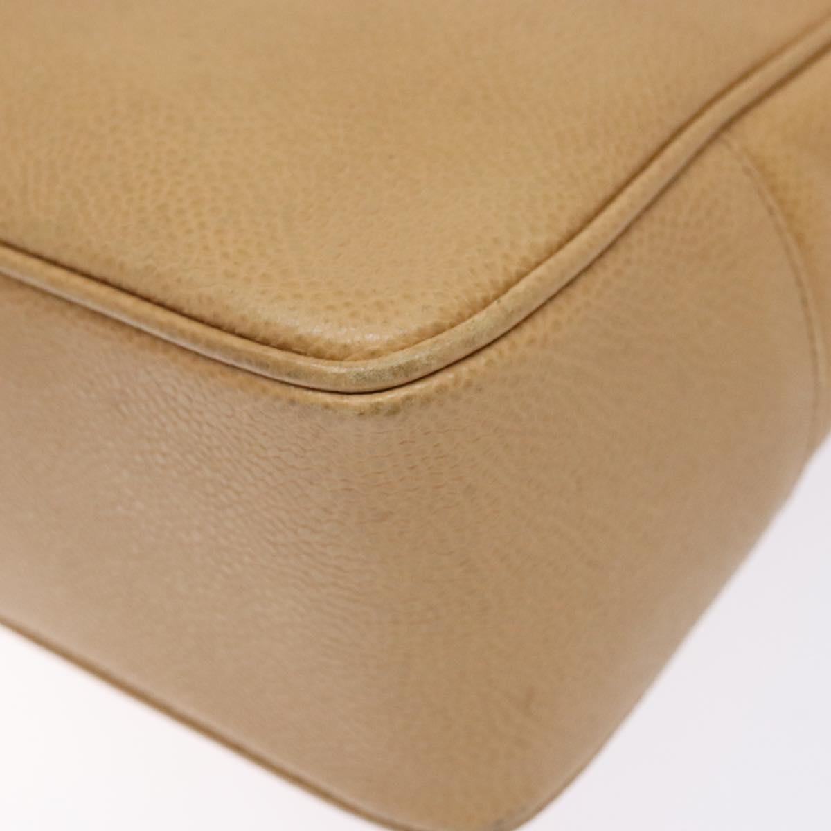 Chanel Coco Mark, Beige, Leather, tote