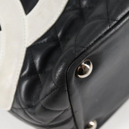Chanel Cambon, Black, Leather, handbag
