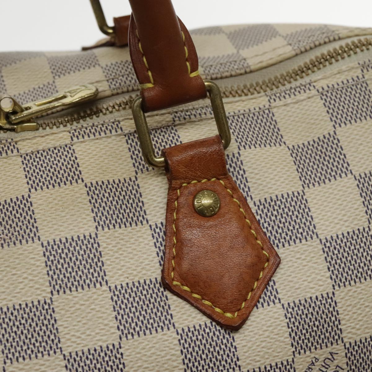 Louis Vuitton Speedy 30, White, Canvas, handbag