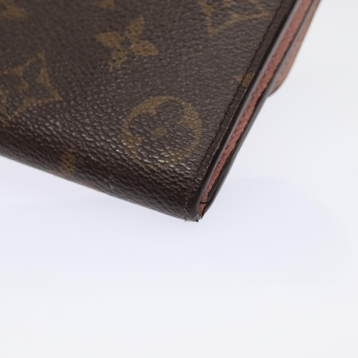 Louis Vuitton Emilie, Brown, Canvas, wallet