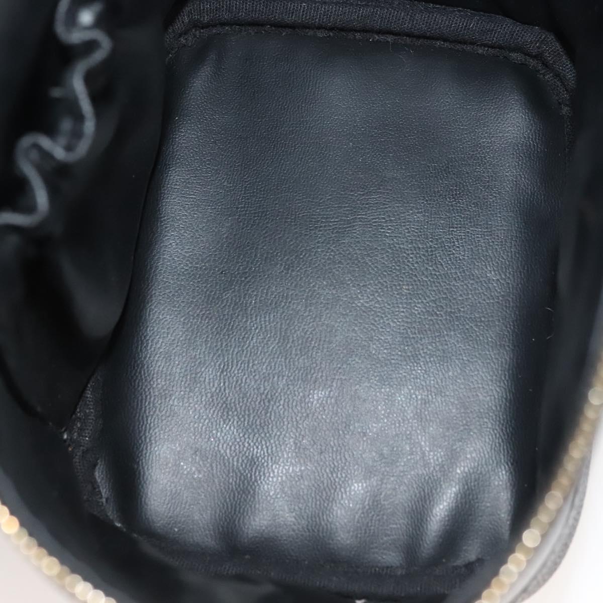 Chanel Vanity, Black, Leather, clutch