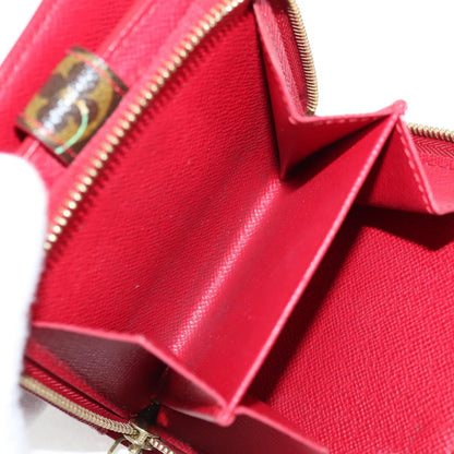 Louis Vuitton Compact zip, Brown, Canvas, wallet