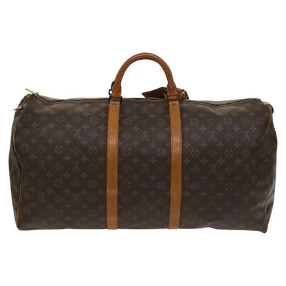 Louis Vuitton Keepall 60, Brown, Canvas, travel