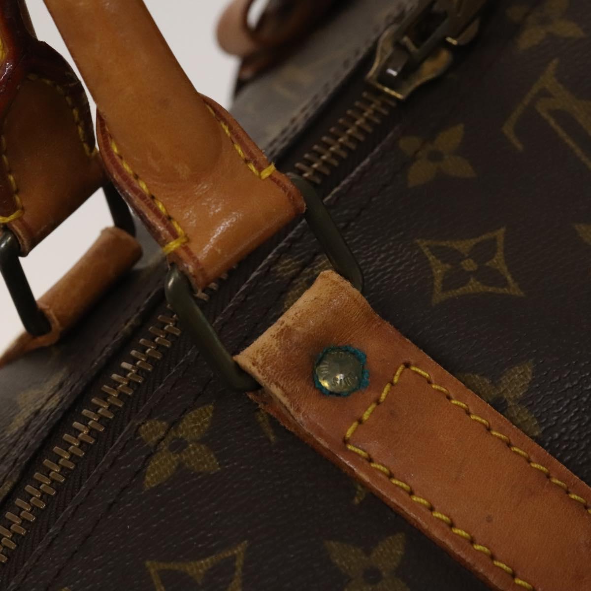 Louis Vuitton Keepall 60, Brown, Canvas, travel