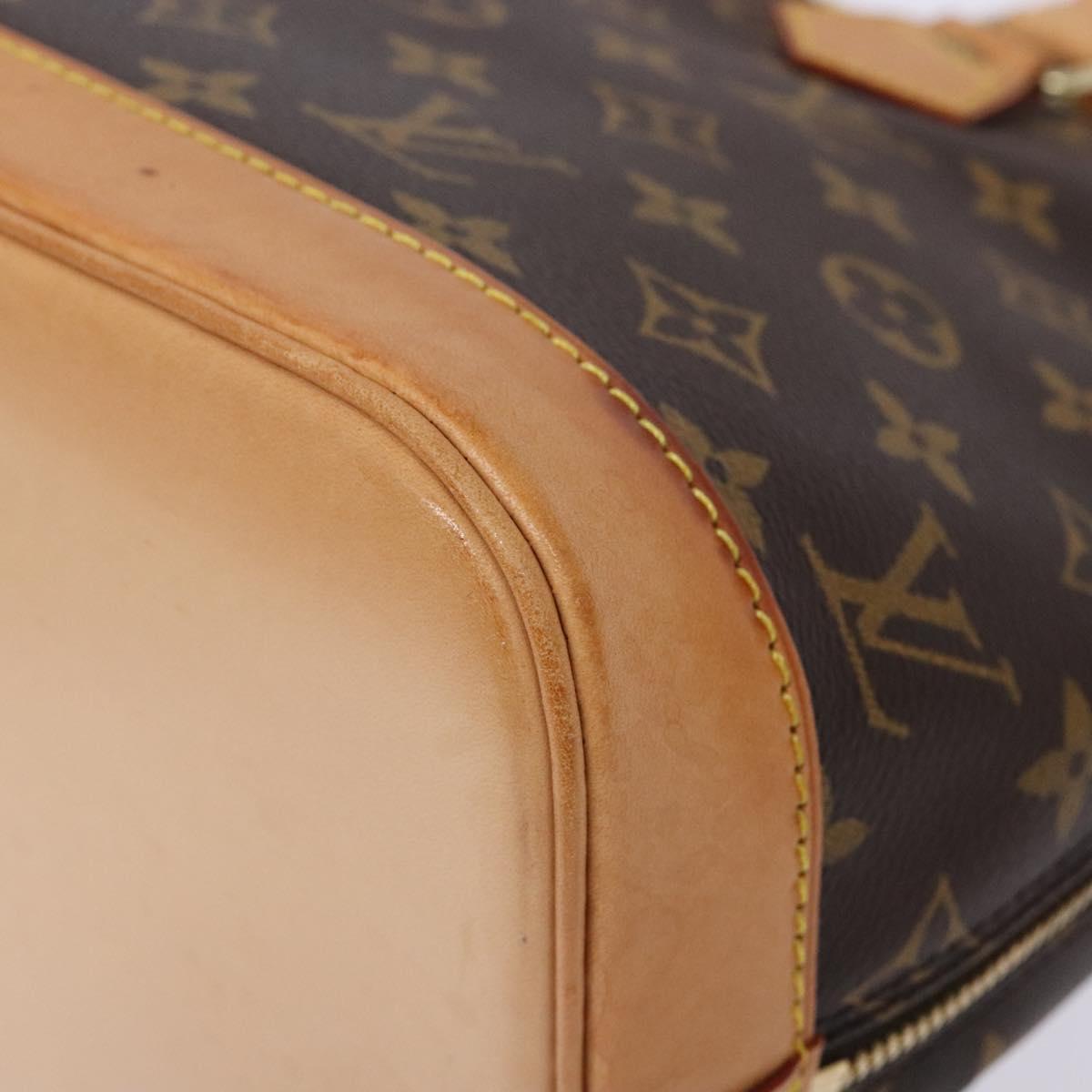 Louis Vuitton Alma, Brown, Canvas, handbag