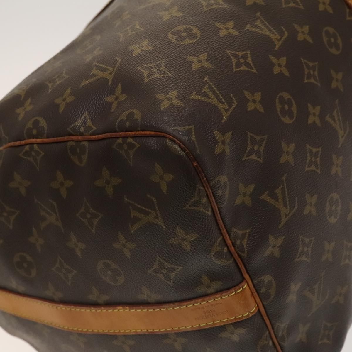 Louis Vuitton Keepall Bandouliere 55, Black, Canvas, travel