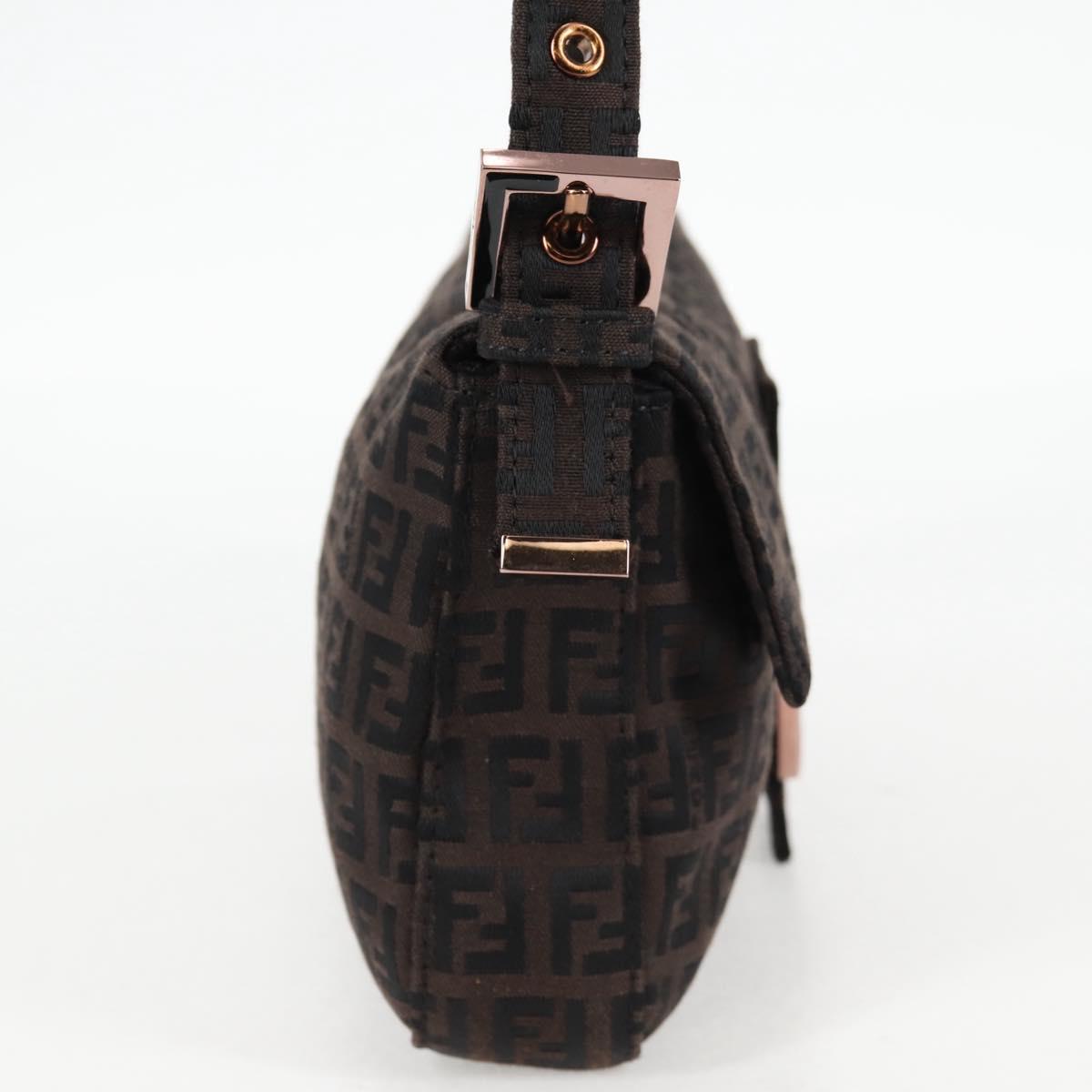 Fendi Baguette, Brown, Canvas, shoulder