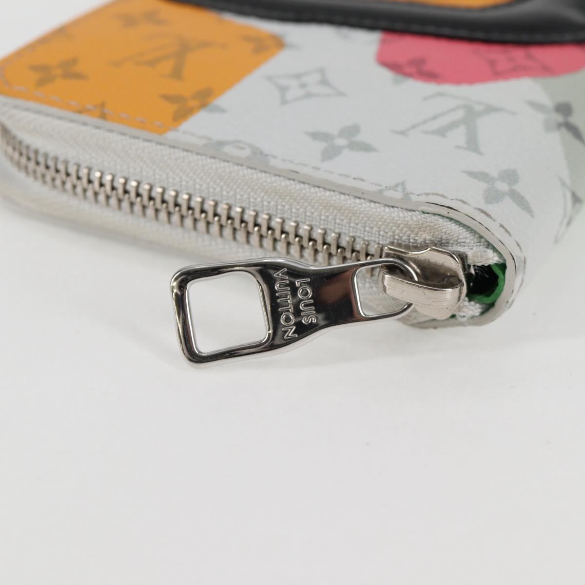 Louis Vuitton Zippy wallet, White, Canvas, wallet