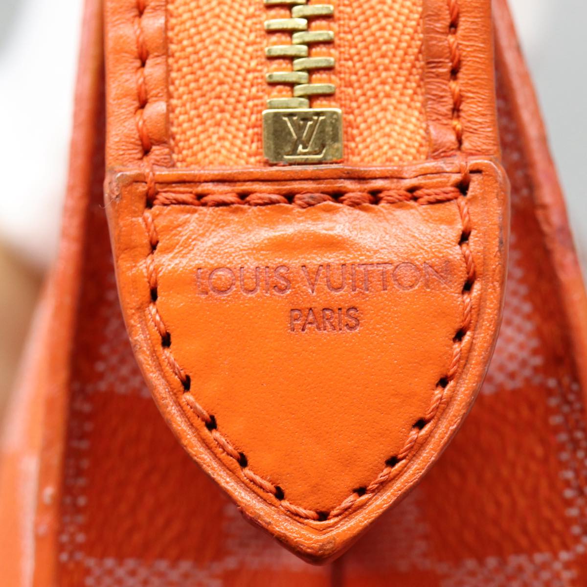 Louis Vuitton Pimont Mobile, Orange, Canvas, handbag