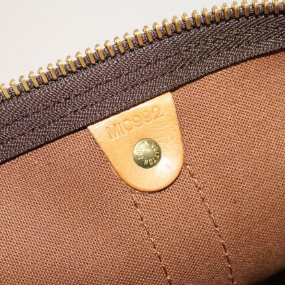 Louis Vuitton Keepall 55, Brown, Canvas, travel
