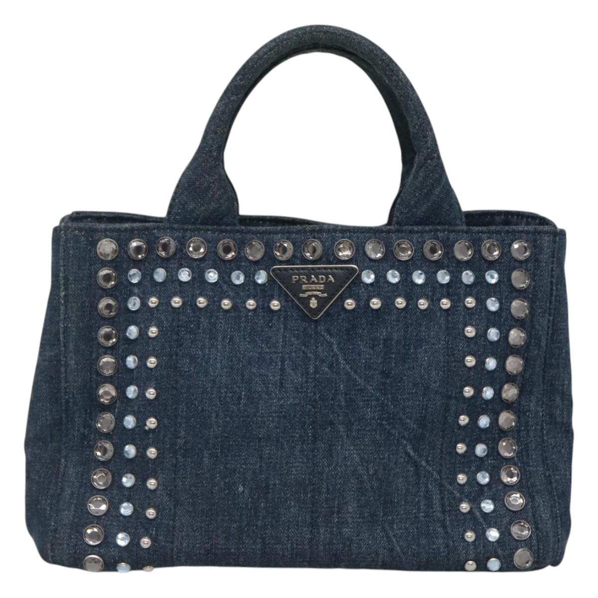 Prada Canapa, Blue, Denim - Jeans, tote