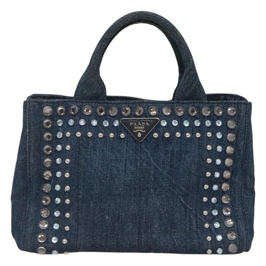 Prada Canapa, Blue, Denim - Jeans, tote
