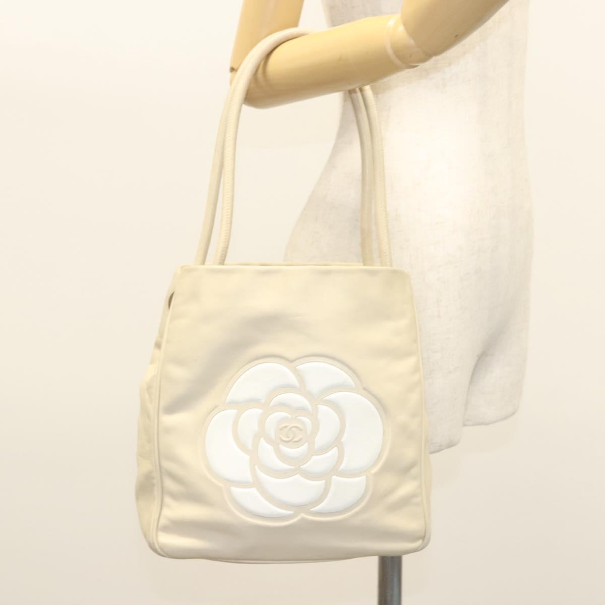 Chanel Camellia, Beige, Leather, tote