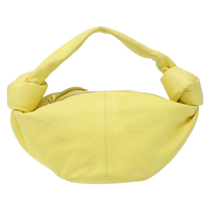 Bottega Veneta Double knot, Yellow, Leather, handbag
