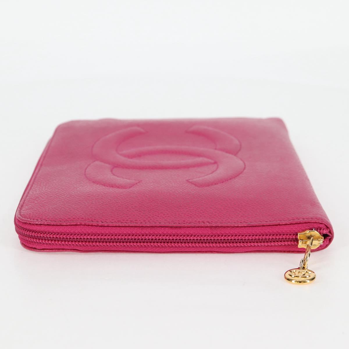 Chanel Coco Mark, Pink, Leather, clutch