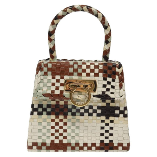 Salvatore Ferragamo Gancini, Multicolour, Leather, handbag